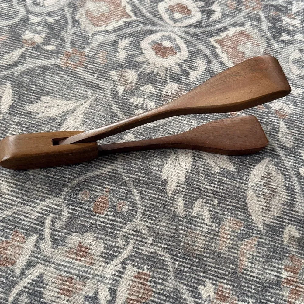 Vintage teak salad server